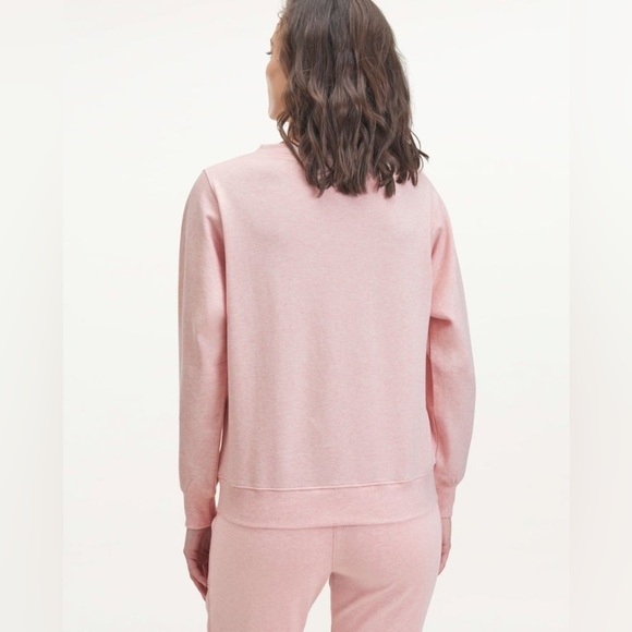 Splendid Botanical Dyed V Neck Pullover Sweater Pink NEW - Picture 5 of 8